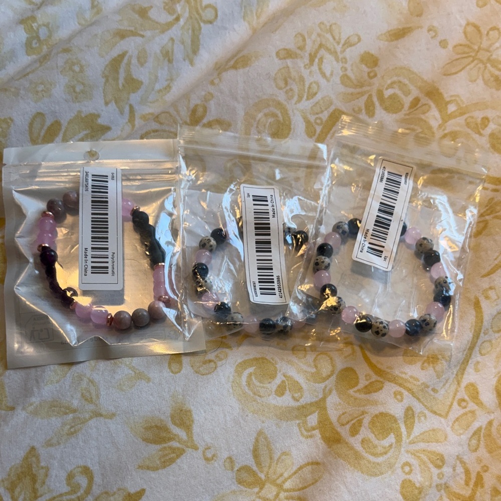 Elegant Pink and Purple Beaded Bracelet